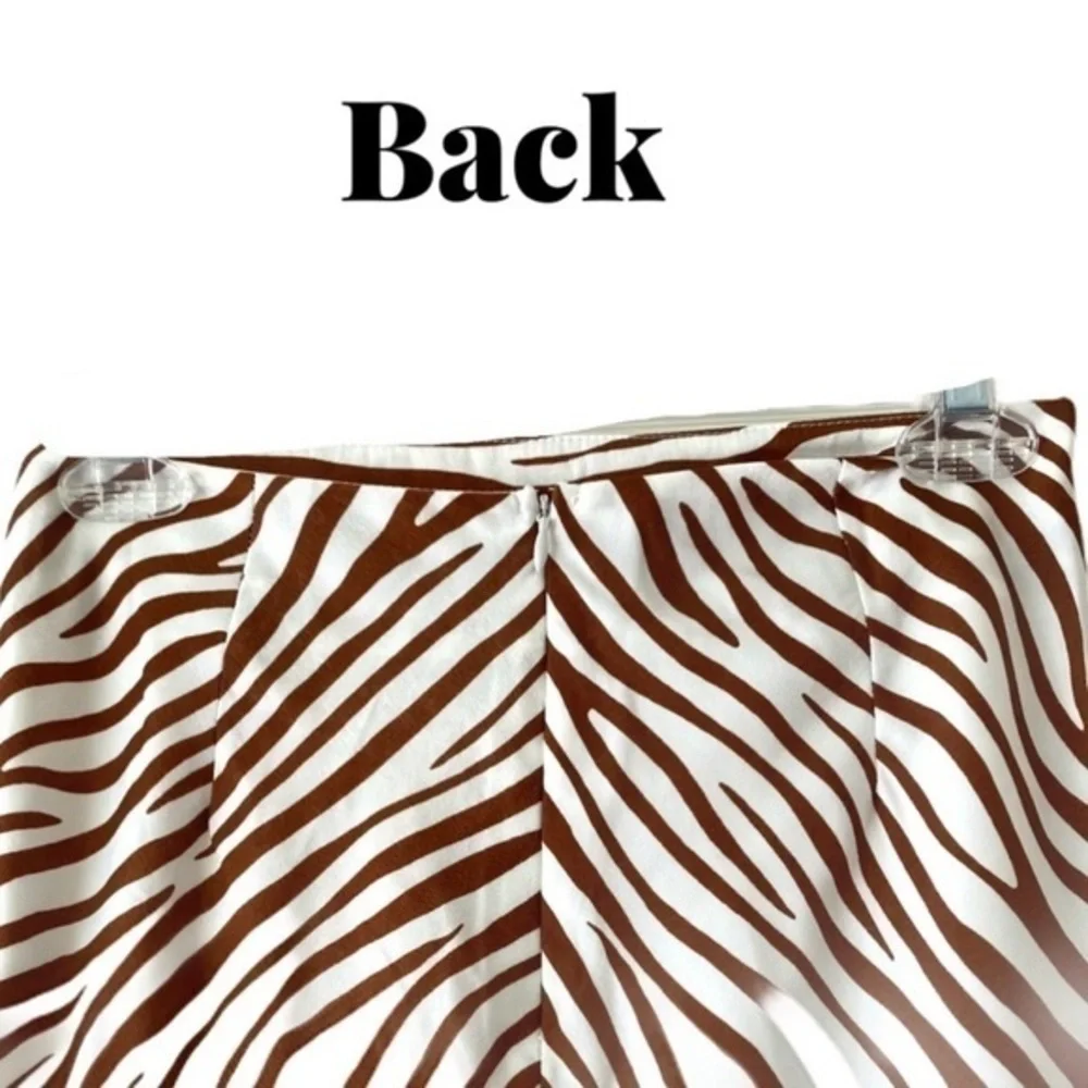 NWOT Anthropologie 4SI3NNA Valeria Zebra Print Skirt